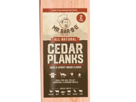 Mr. Bar-B-Q All Natural Cedar Wood Smoking Plank Hot on Sale