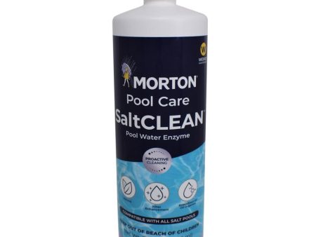 Morton Pool Care SaltCLEAN Liquid Enzyme Cleaner 32 oz Hot on Sale