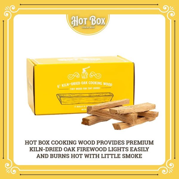 Hot Box Cooking Wood All Natural Oak Mini Logs 350 cu in Hot on Sale