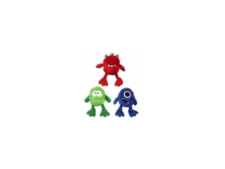 Multipet Assorted Plush Mini Monsters Dog Toy 5 in. 1 pk Online