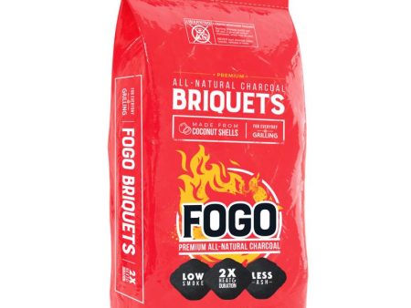 FOGO Coconut Shell Briquets All Natural Charcoal Briquettes 15.4 lb For Cheap