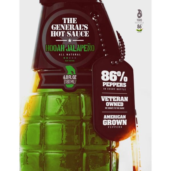 The General s Hot Sauce Hooah Jalapeno Sauce 6 oz Cheap