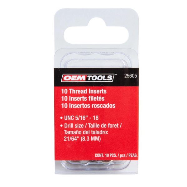 OEMTOOLS 5 16 in. Stainless Steel Non Locking Helical Thread Insert 5 16-18 in. Hot on Sale