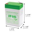 Universal Power Group LFP645 4.5 Ah 6 V Universal Battery For Cheap