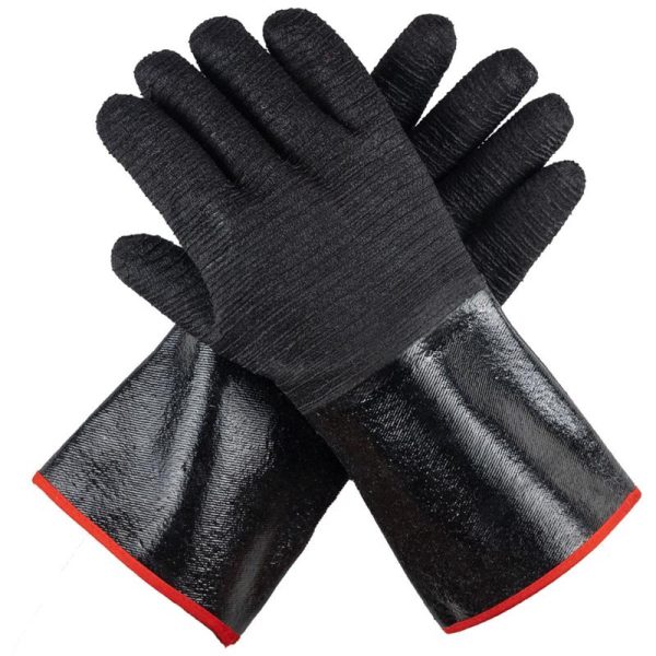 Grill Armor Gloves Black Fabric Silicone Oven Mitt Sale