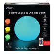 Feit Solar Fixtures 11.5 in. Solar Power Plastic Round Assorted Color Changing Orb Discount