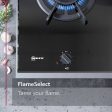 90cm Neff 5 Burner Gas Hob Black on Glass - T29TS79N0 Discount