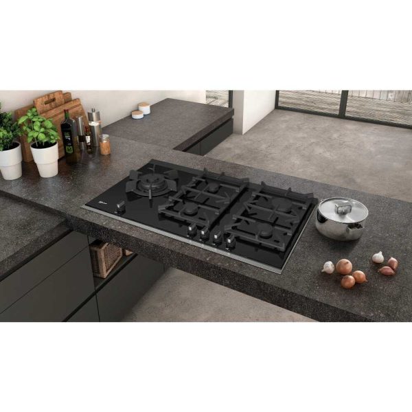 90cm Neff 5 Burner Gas Hob Black on Glass - T29TS79N0 Discount