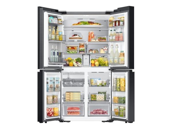 Bespoke Counter Depth 4-Door Flex™ Refrigerator (23 cu. ft.) with Beverage Center ™ in Stainless Steel - (with Customizable Door Panel Colors) Online