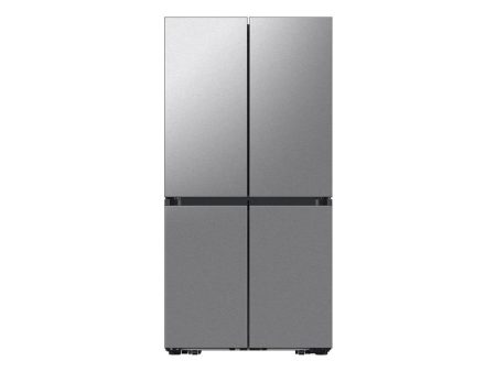 Bespoke Counter Depth 4-Door Flex™ Refrigerator (23 cu. ft.) with Beverage Center ™ in Stainless Steel - (with Customizable Door Panel Colors) Online