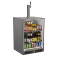 Outdoor 24  Single Tap Built In Beer Dispenser with Stainless Steel Door - Solid Stainless Steel Door With Lock - Left Hinge Sale