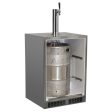 Outdoor 24  Single Tap Built In Beer Dispenser with Stainless Steel Door - Solid Stainless Steel Door With Lock - Left Hinge Sale